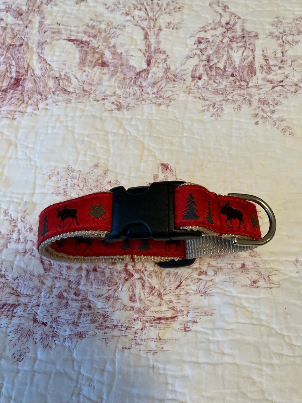 Vintage Up Country Moose Dog Collar